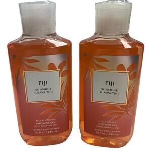 2 x Bath & Body Works FIJI SUNSHINE GUAVA-TINI Aloe & Vitamin E shower gel